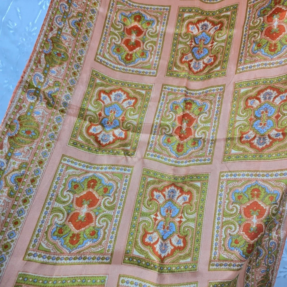 Sheer Scarves Lot of 5 Floral Geometric Print‎ Accent Woman Fashion Accessories